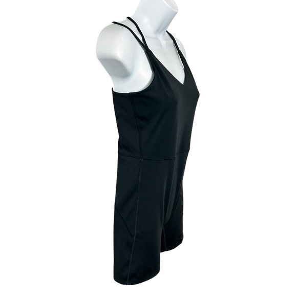 All in Motion Black Athletic Bodysuit Short Sz M Strappy Seamless Jumpsuit - Picture 3 of 6